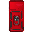 Case for Xiaomi Poco M4 Pro 4G, CamShield Slide, red