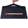 Case for Lenovo Tab P11 Pro Gen 2, Wallet Pen Slot, black