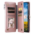 Flip case for Xiaomi Redmi 14C / Xiaomi Poco C75, Wallet Zipper Pocket, pink
