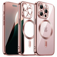 Case for iPhone 16 Pro, Electro MagSafe, pink + Screen Glass