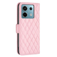 Flip case for Xiaomi Redmi Note 13 Pro 5G, Wallet, BINFEN COLOR, pink