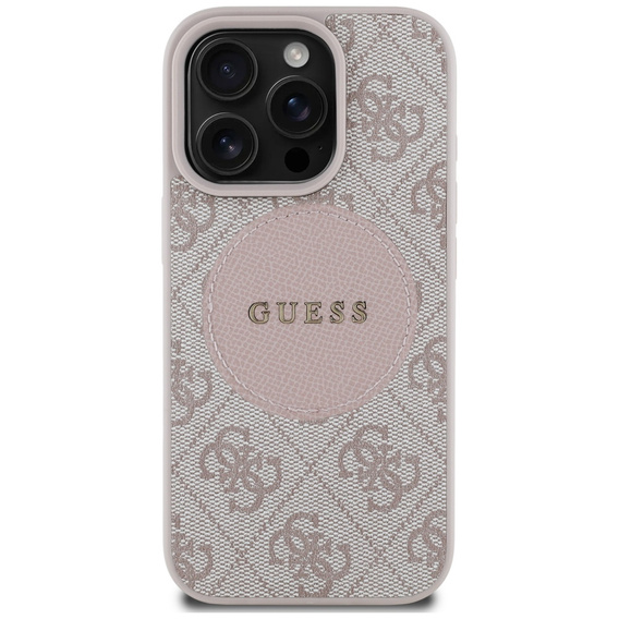 Guess 4G Circle with Classic Logo Case, for MagSafe for iPhone 16 Pro Max