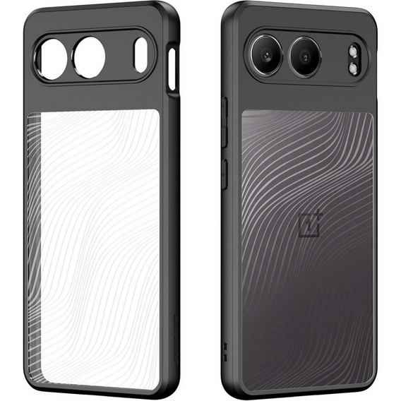 DuxDucis case for OnePlus Nord 4, Aimo case, transparent / black