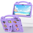 Children's case for Lenovo M10 X306 2 Gen / M10 Plus TB-X606 10.3 / Samsung Tab A 10.1 T510/515 / K10 X6C6, Cute Patterns, with stand, purple