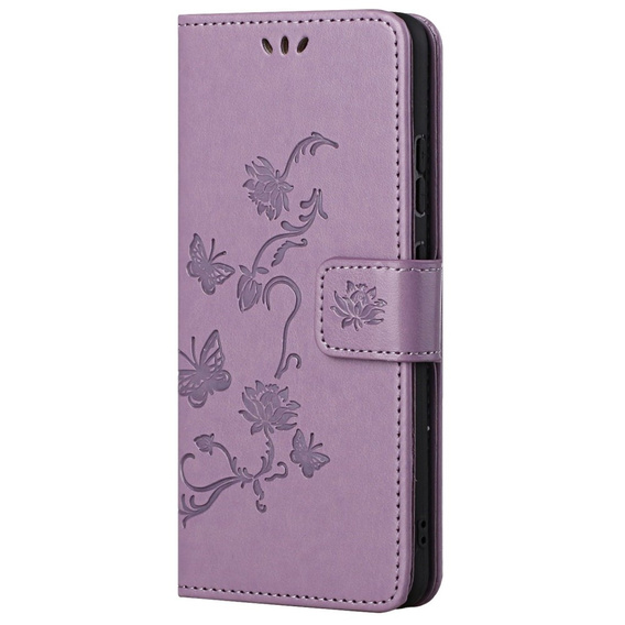 Flip case for Samsung Galaxy M23, Butterfly, purple