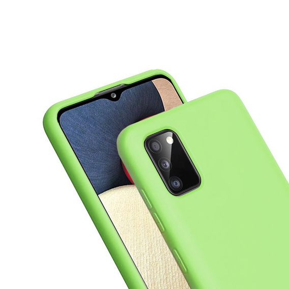 Case for Samsung Galaxy A02s, Silicone Lite, light green