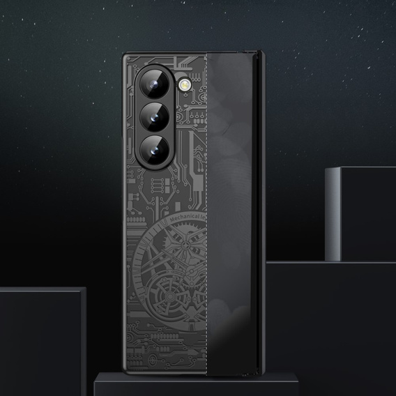 Case for Samsung Galaxy Z Fold6 5G, Mechanical Legend, black