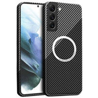 Case for Samsung Galaxy S22, Magsafe Slim Carbon, black / grey