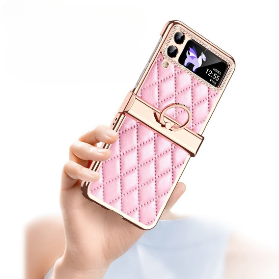 Case for Samsung Galaxy Z Flip 4 5G, Rhombus Grid