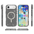 Case for iPhone Air, for MagSafe, glitter, translucent black