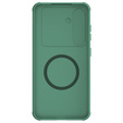 NILLKIN Case for Samsung Galaxy S24, Silicone CamShield Case for MagSafe, green