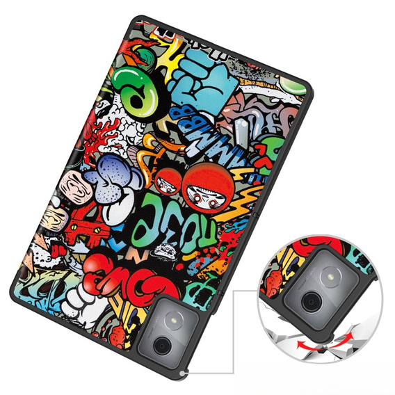 Case for Lenovo Tab K11 Plus, Smartcase, graffiti