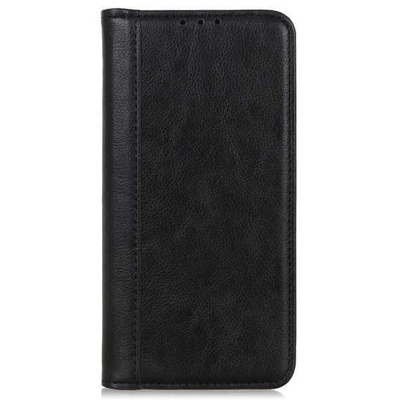 Flip case for Xiaomi Poco F6 Pro, Split Leather, black