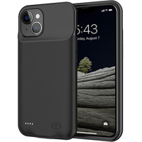 Case with 6500mAh Battery for iPhone 13, black