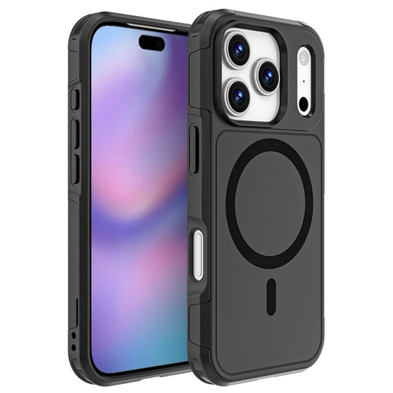 MagForce case for iPhone 17 Pro, for MagSafe, armoured, black