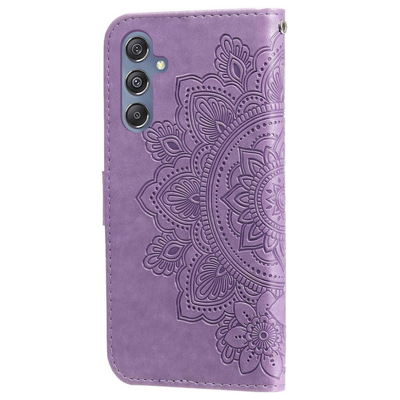 Flip case for Samsung Galaxy M34 5G, Mandala Flower, purple