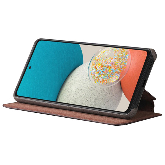 Flip case for Samsung Galaxy A53 5G, LC.IMEEKE, coffee
