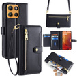 Flip case for Motorola Moto G15 / G15 Power, Wallet Zipper Pocket, black
