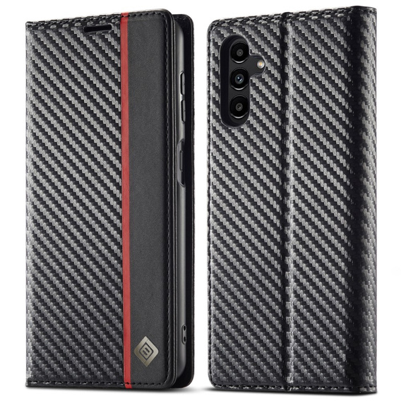 Flap case for Samsung Galaxy A36, Carbon LC.IMEEKE, black