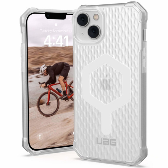 Urban Armor Gear Case for iPhone 14 Plus, Essential Armor MagSafe, transparent