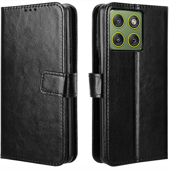 Crazy Horse Wallet flip case for Motorola Edge 70