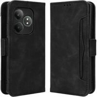 Flip case for Realme GT 6 / 6T, Card Slot, black