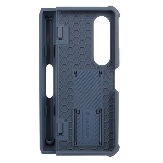Armored case for Samsung Galaxy Z Fold 4 5G, Dexnor Full Body S-Pen Slot, dark blue