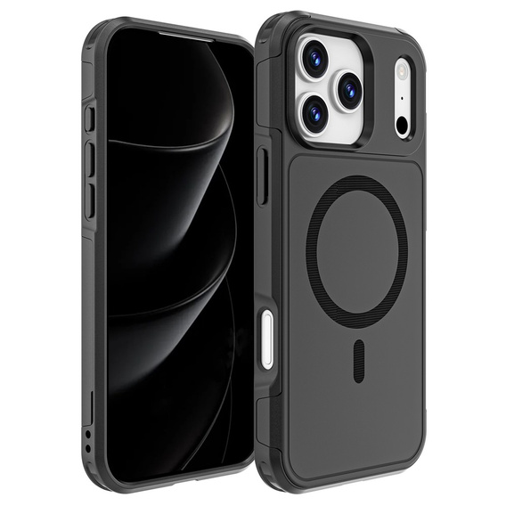 MagForce case for iPhone 17 Pro Max, for MagSafe, armoured, black