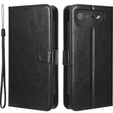Flip case for Asus ROG Phone 7 5G, Crazy Horse Wallet, black