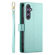 Flip case for Samsung Galaxy S25+ Plus, Wallet Zipper Pocket, green