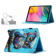 Case for Samsung Galaxy Tab A7 Lite, with flap, owl