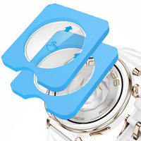 2x ERBORD Tempered Glass for Huawei Watch GT 5 Pro 42mm, with mounting frame