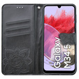 Flip case for Samsung Galaxy M34 5G, Butterfly, black