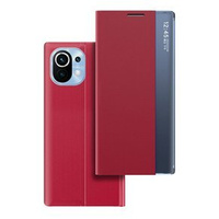 Flap case for Xiaomi Mi 11, Side View, red