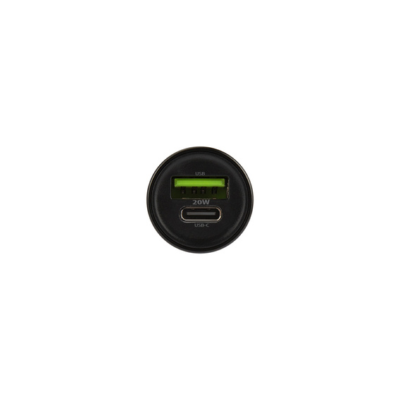 Maxlife PD/QC 20W car charger with USB-C – USB-C 60W cable for smartphones, tablets, navigation devices and other devices with USB/USB-C