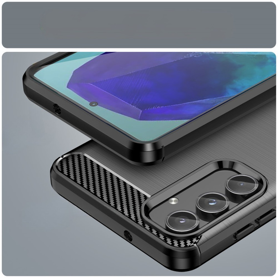 Case for Samsung Galaxy M55 5G, Carbon, black