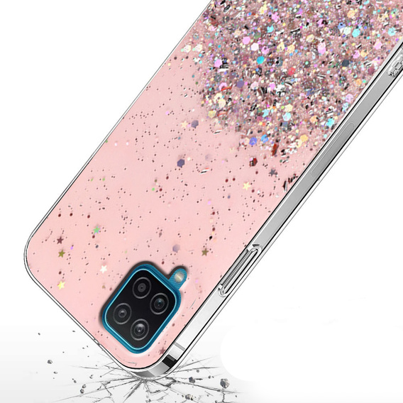 Case for Samsung Galaxy A22 / M22 4G / LTE, Glittery, blue