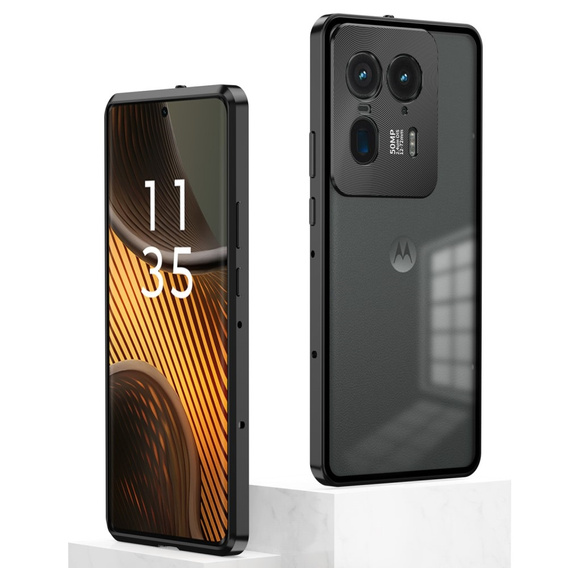 1 x Case for Motorola Edge 50 Ultra, Frame Case, black