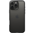Spigen case for iPhone 16 Pro, Ultra Hybrid, black + 9H Tempered Glass