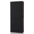 Flip case for Sony Xperia 1 V, Litchi Skin Grain, black