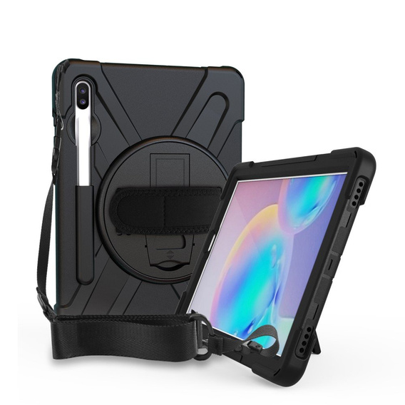 Armored Case for Samsung Galaxy Tab S6 T860/T865, protective 360 with stylus slot, black