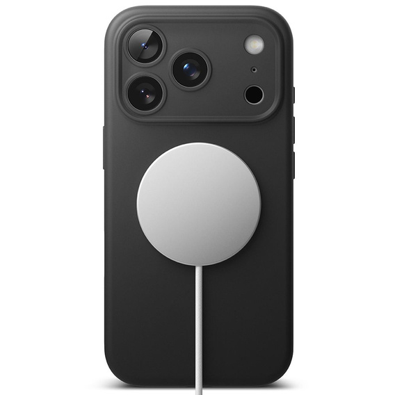 Ringke Case for iPhone 17 Pro Max, Silicone Magnetic MagSafe, Black