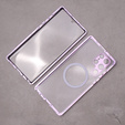 Magnetic Dual Glass MagSafe case for Samsung Galaxy S22 Ultra, purple