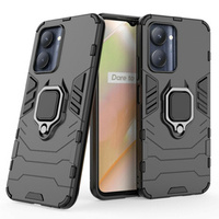 Case for Realme C33, Kickstand Ring, black