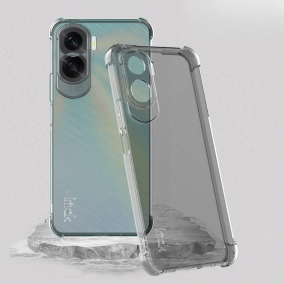 IMAK case for Honor X50i 5G, Dropproof, transparent / black