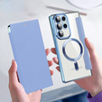 Flip case for Samsung Galaxy S23 Ultra, RFID Wallet MagSafe CamShield, blue