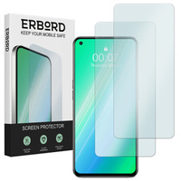 2x Tempered Glass for Samsung Galaxy A21S, ERBORD 9H Hard Glass for phone screen