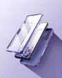 Case for Samsung Galaxy S22, Suritch Full Body Marble, purple