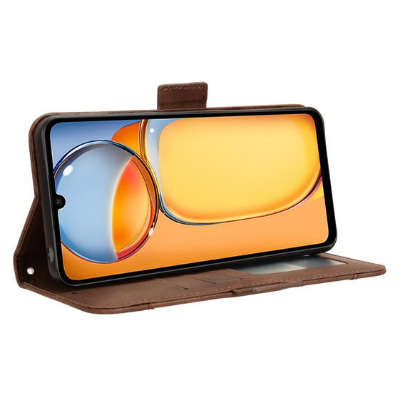 Flip case for Xiaomi Redmi 13C / Poco C65 Card Slot, brown