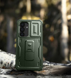 Armored case for Samsung Galaxy S25, Dexnor Full Body (Two Frames), green